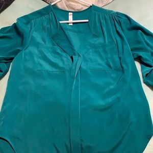 Teal 3/4 sleeve top